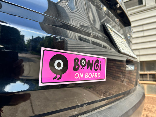 BONGi ON BOARD - Bumper Sticker