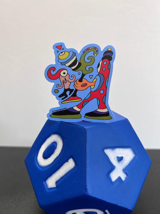 Wiggleton the Traingular Tamer - Sticker