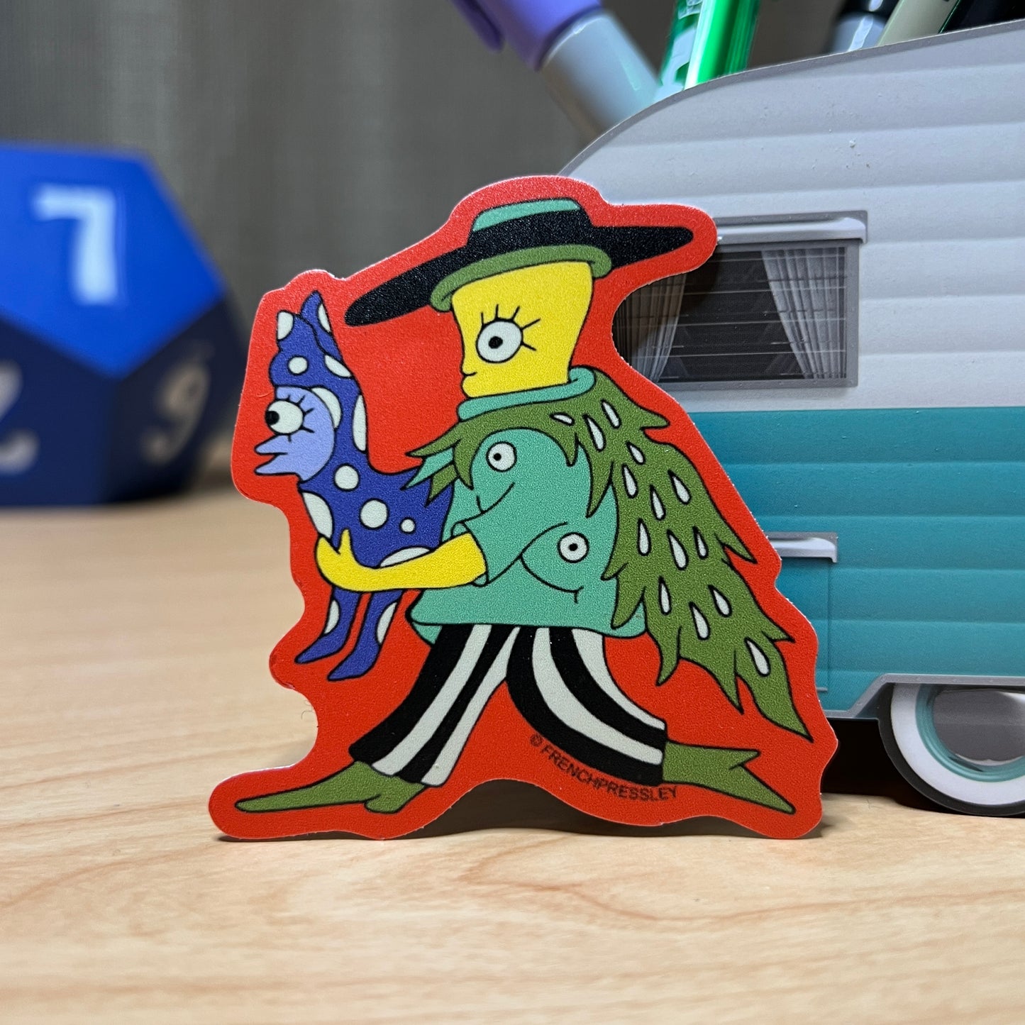 Porgonio and Pinata Purple - Sticker