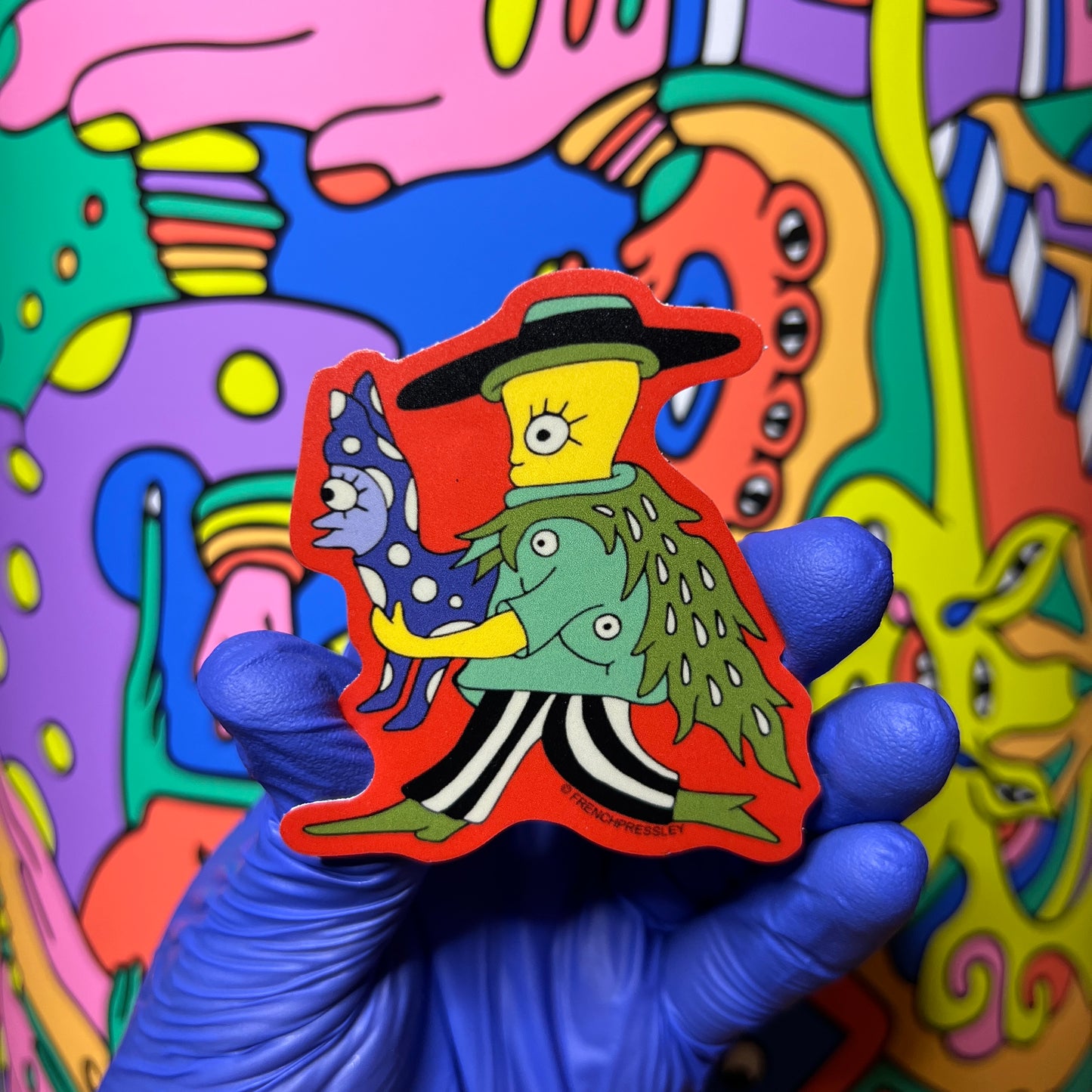 Porgonio and Pinata Purple - Sticker