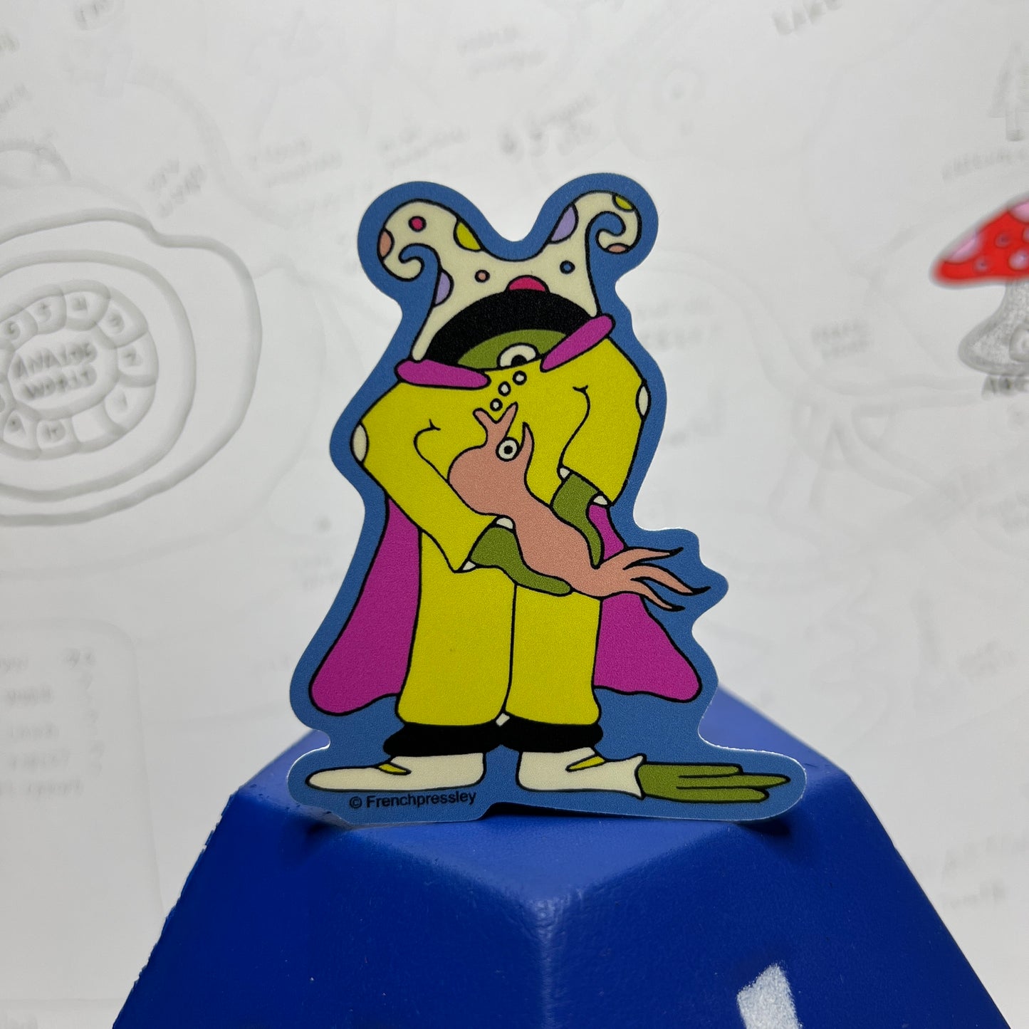 Overall Paul and Clam - Sticker