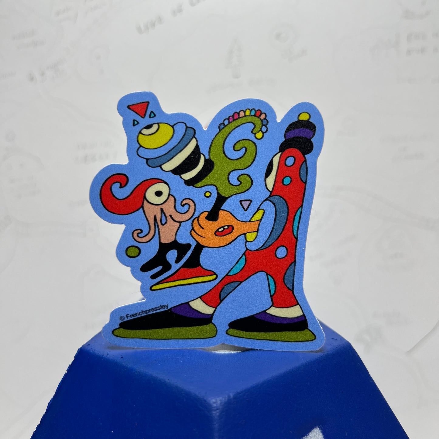 Wiggleton the Traingular Tamer - Sticker