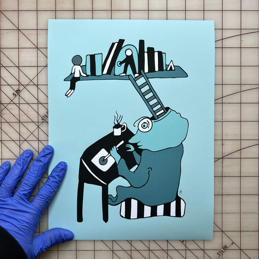 Thinking Too Hard / Self-Portrait #1 - Print