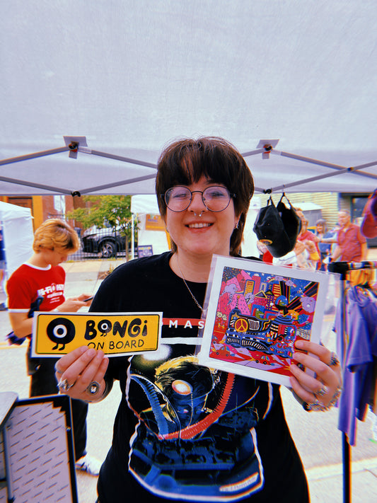 BONGi ON BOARD - Bumper Sticker