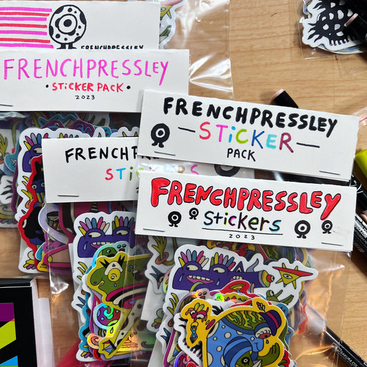 A+ Frenchpressley - STICKER PACK