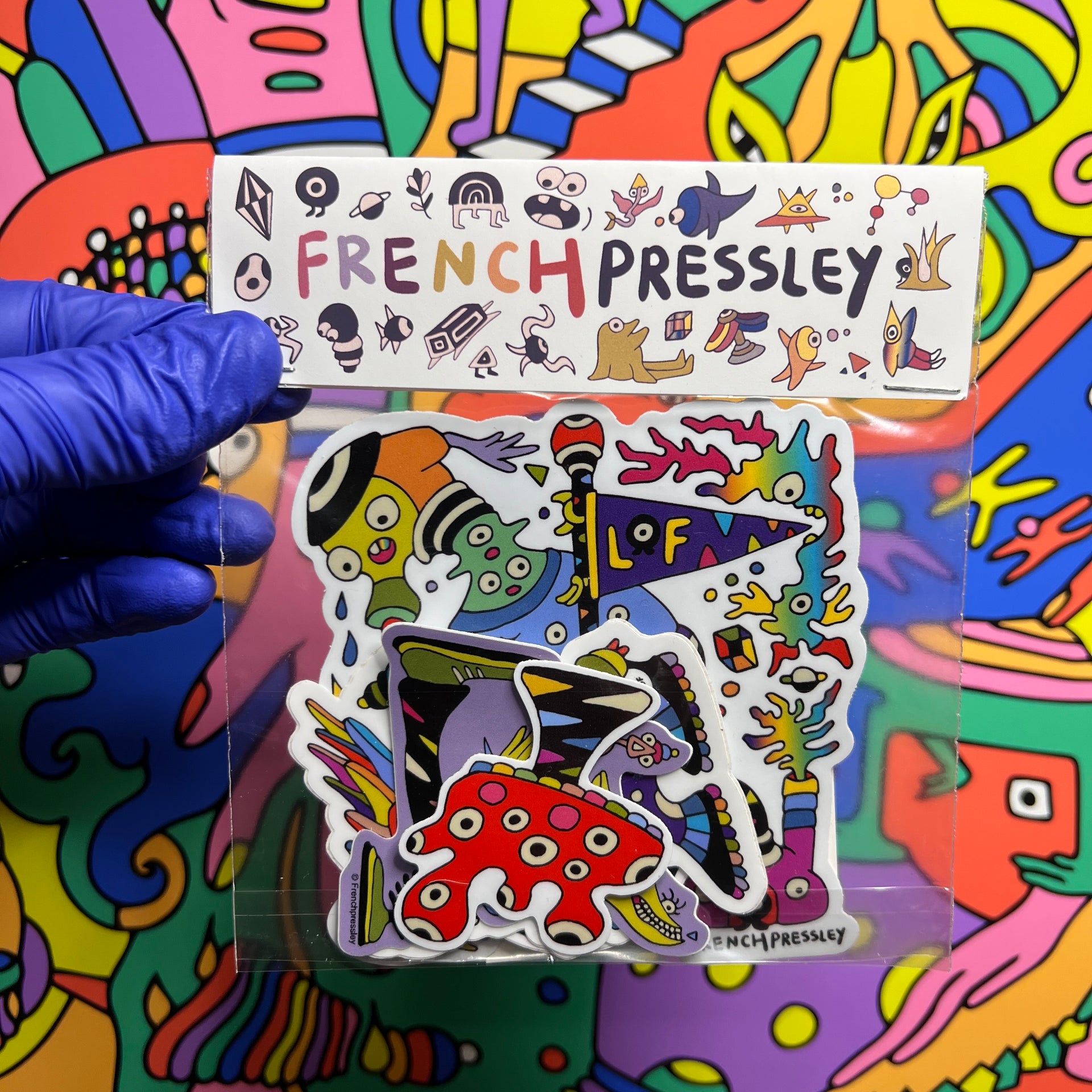 FRENCHPRESSLEY Sticker Pack